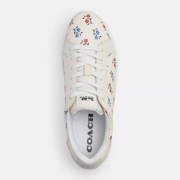 🌸 Coach Clip Low Top Sneaker With Floral Print - Picture 4 of 10
